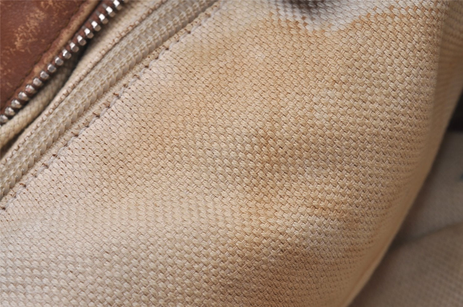 Authentic GUCCI Web Sherry Line Shoulder Cross Bag GG Canvas Leather Brown 6836I