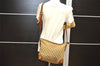 Authentic GUCCI Web Sherry Line Shoulder Cross Bag GG Canvas Leather Brown 6836I