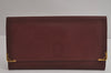 Authentic Cartier Must de Cartier Clutch Hand Bag Leather Bordeaux Red 6836J