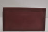 Authentic Cartier Must de Cartier Clutch Hand Bag Leather Bordeaux Red 6836J