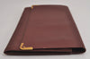 Authentic Cartier Must de Cartier Clutch Hand Bag Leather Bordeaux Red 6836J