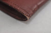 Authentic Cartier Must de Cartier Clutch Hand Bag Leather Bordeaux Red 6836J