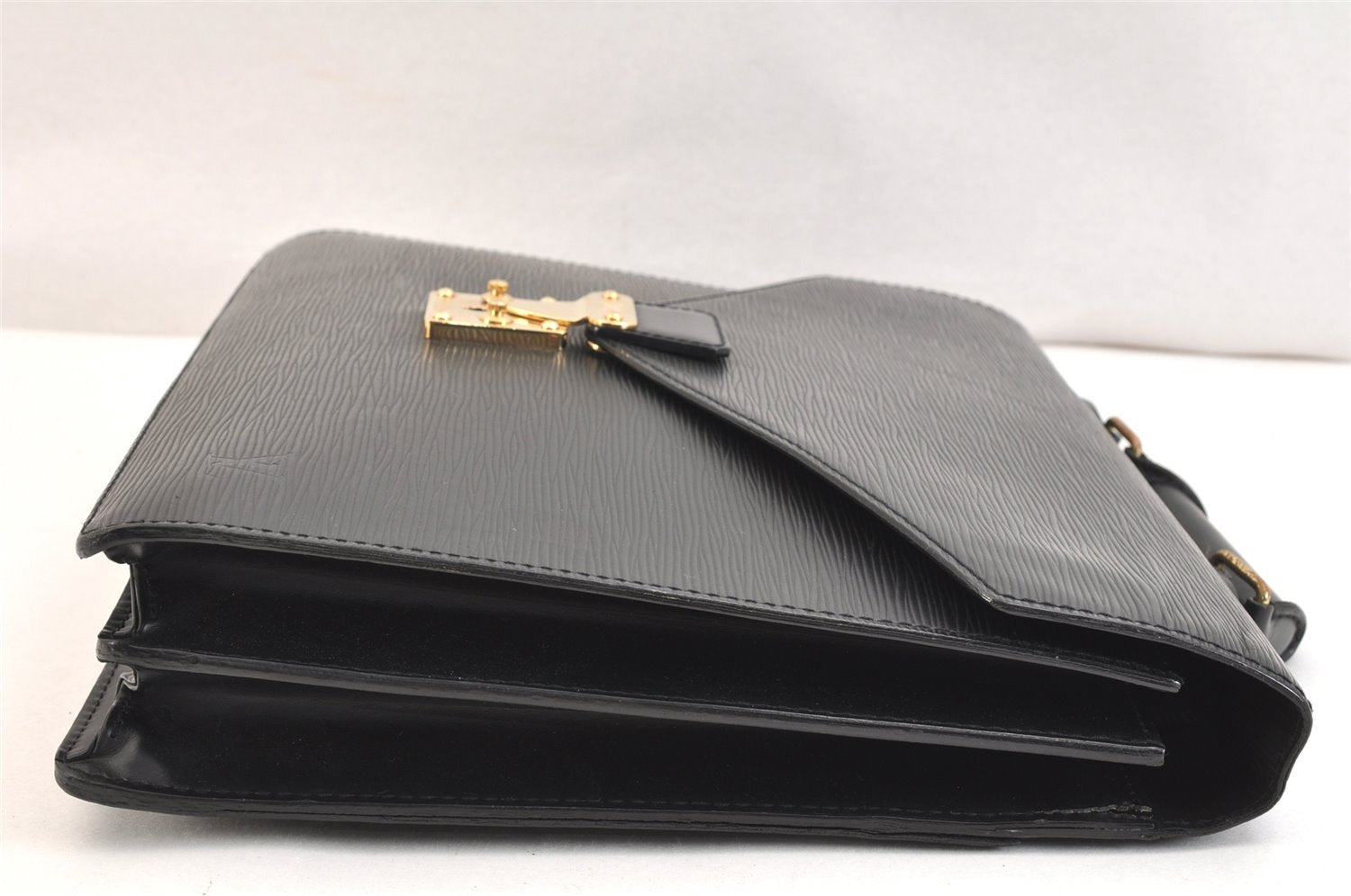 Authentic Louis Vuitton Epi Serviette Conseiller Briefcase Black M54422 LV 6836K