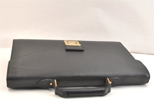 Authentic Louis Vuitton Epi Serviette Conseiller Briefcase Black M54422 LV 6836K