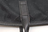Authentic GUCCI New Britt Shoulder Tote Bag GG Canvas Leather 169946 Black 6837J