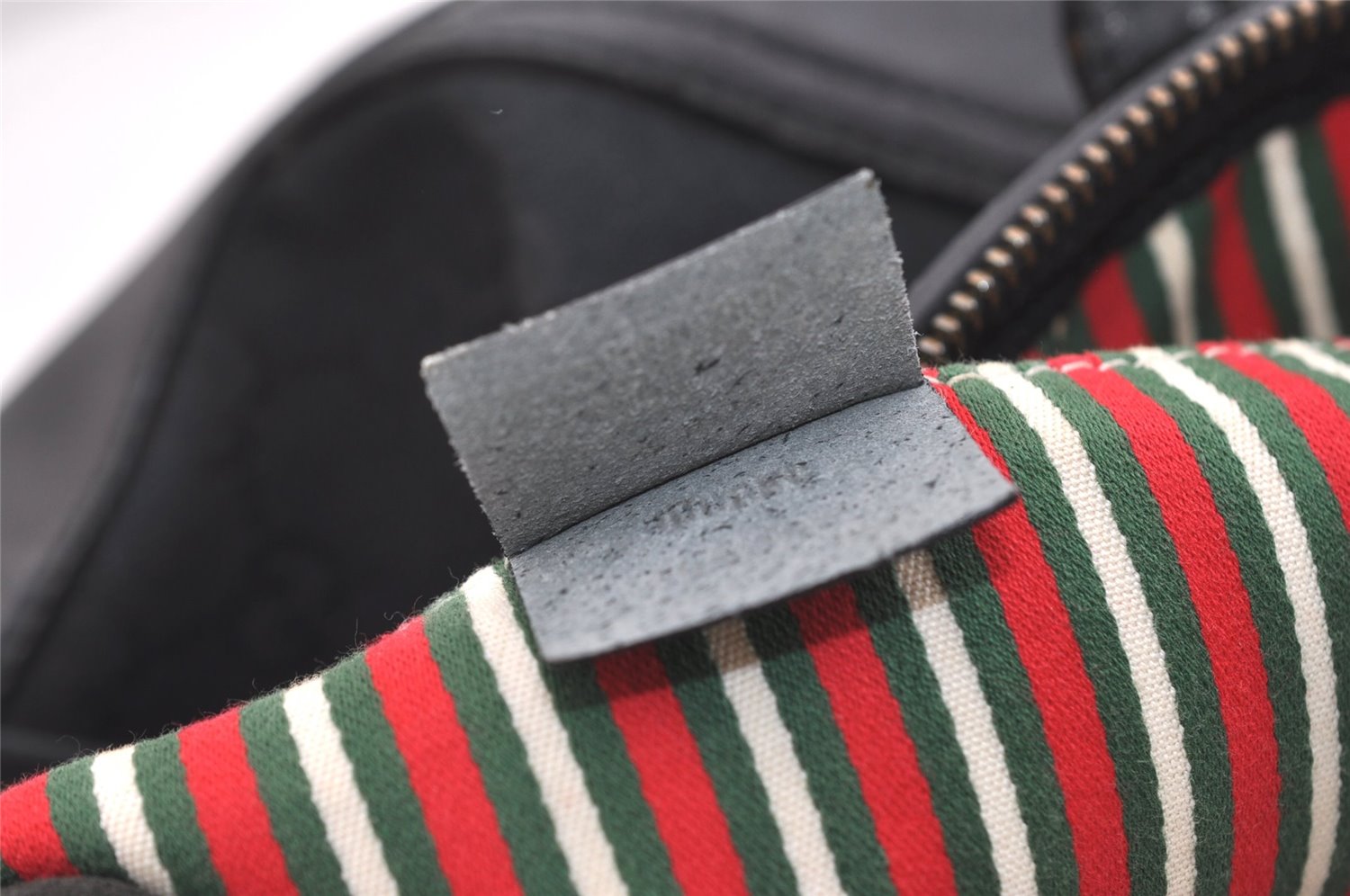 Authentic GUCCI New Britt Shoulder Tote Bag GG Canvas Leather 169946 Black 6837J