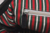 Authentic GUCCI New Britt Shoulder Tote Bag GG Canvas Leather 169946 Black 6837J