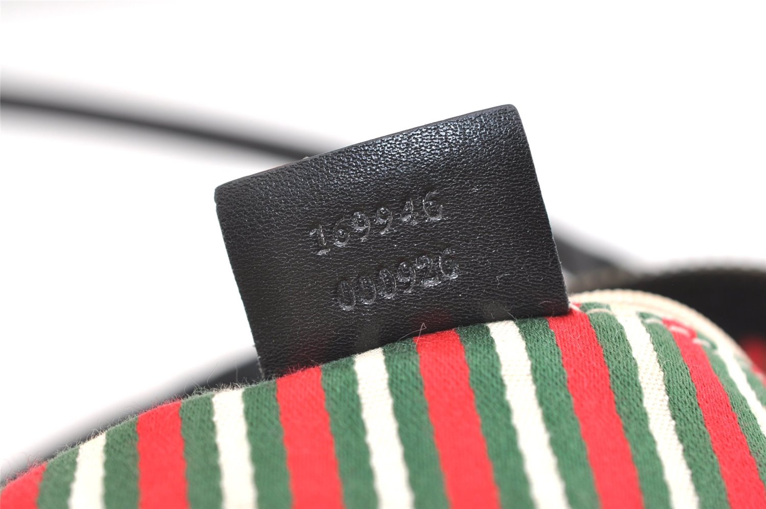 Authentic GUCCI New Britt Shoulder Tote Bag GG Canvas Leather 169946 Black 6837J