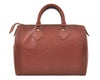 Authentic Louis Vuitton Epi Speedy 25 Hand Boston Bag Brown M43013 LV 6837K