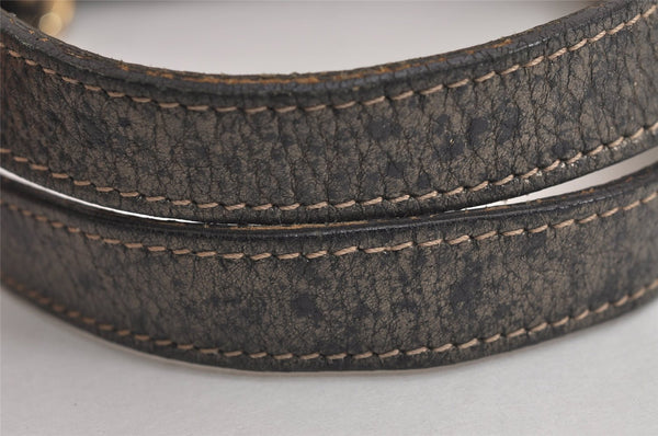 Authentic GUCCI Abbey Shoulder Tote Bag GG Canvas Leather 141472 Brown 6838J