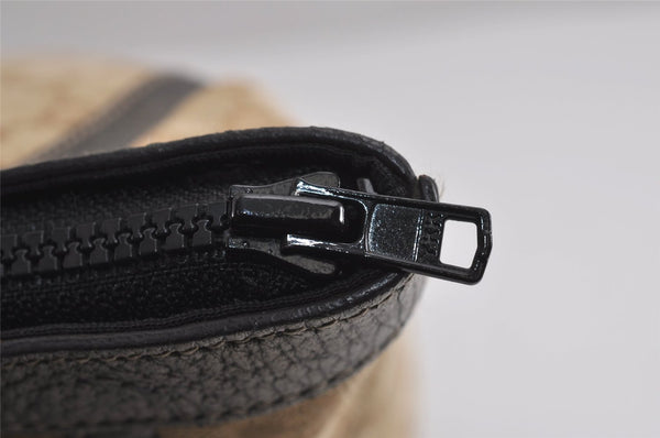 Authentic GUCCI Abbey Shoulder Tote Bag GG Canvas Leather 141472 Brown 6838J