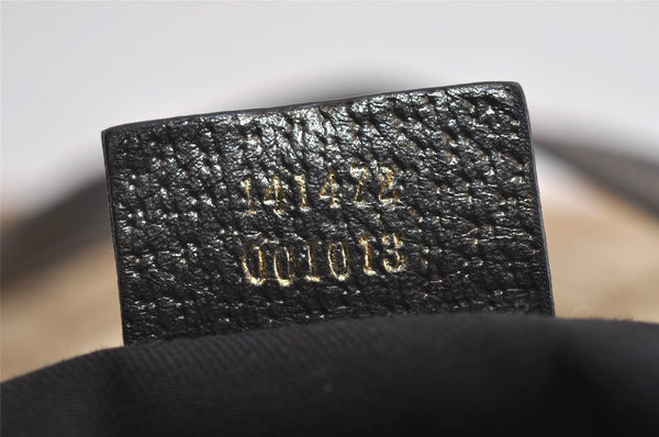 Authentic GUCCI Abbey Shoulder Tote Bag GG Canvas Leather 141472 Brown 6838J