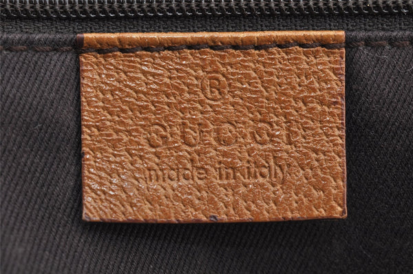 Authentic GUCCI Hand Boston Bag Purse GG Canvas Leather 113009 Pink 6839I