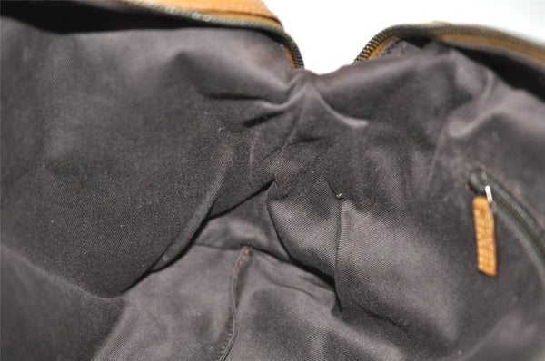 Authentic GUCCI Hand Boston Bag Purse GG Canvas Leather 113009 Pink 6839I