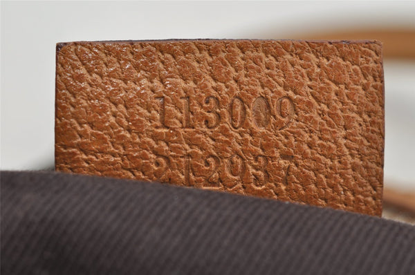 Authentic GUCCI Hand Boston Bag Purse GG Canvas Leather 113009 Pink 6839I