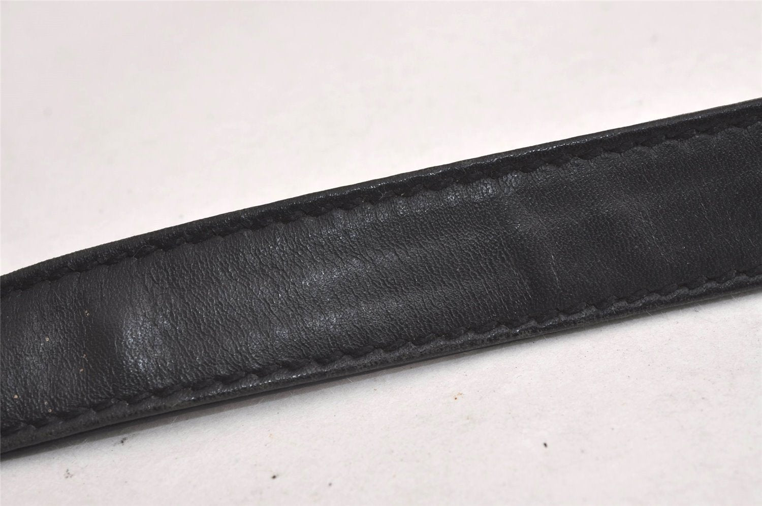 Authentic GUCCI Horsebit Shoulder Cross Body Bag Suede Leather Black Junk 6840J