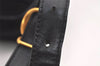Authentic GUCCI Horsebit Shoulder Cross Body Bag Suede Leather Black Junk 6840J