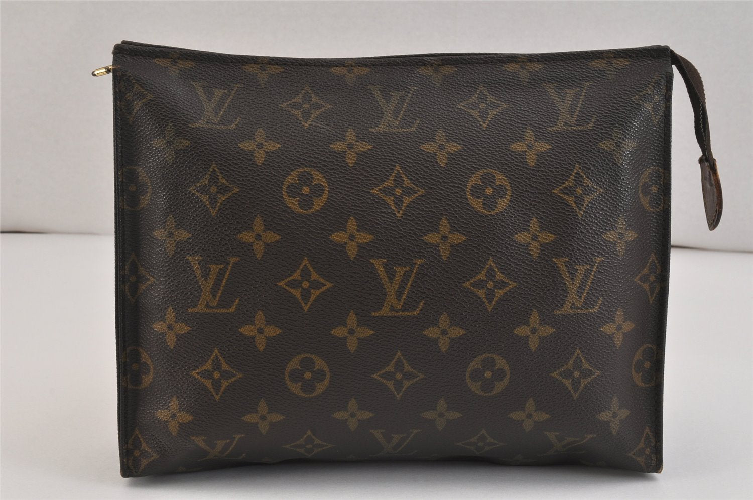 Authentic Louis Vuitton Monogram Poche Toilette 26 M47542 Cosmetics Pouch 6840K