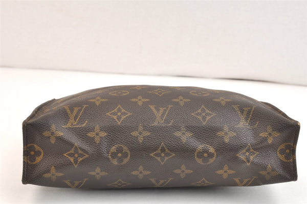 Authentic Louis Vuitton Monogram Poche Toilette 26 M47542 Cosmetics Pouch 6840K