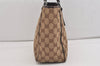 Authentic GUCCI Vintage Shoulder Tote Bag GG Canvas Leather 113019 Brown 6841J