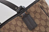 Authentic GUCCI Vintage Shoulder Tote Bag GG Canvas Leather 113019 Brown 6841J