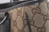 Authentic GUCCI Vintage Shoulder Tote Bag GG Canvas Leather 113019 Brown 6841J