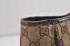 Authentic GUCCI Vintage Shoulder Tote Bag GG Canvas Leather 113019 Brown 6841J