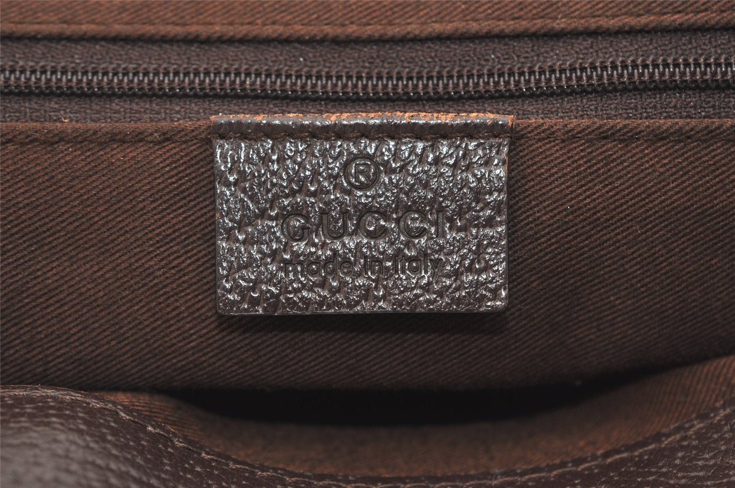 Authentic GUCCI Vintage Shoulder Tote Bag GG Canvas Leather 113019 Brown 6841J