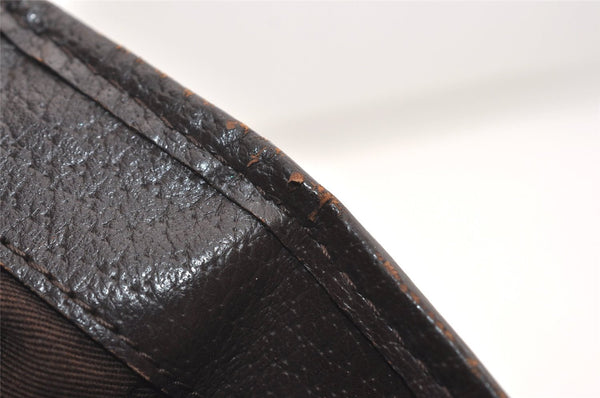 Authentic GUCCI Vintage Shoulder Tote Bag GG Canvas Leather 113019 Brown 6841J