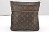 Authentic Louis Vuitton Monogram Pochette Valmy M40524 Shoulder Cross Bag 6841K