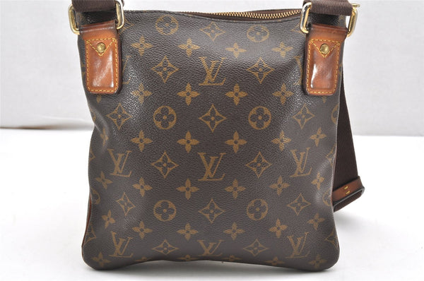 Authentic Louis Vuitton Monogram Pochette Valmy M40524 Shoulder Cross Bag 6841K