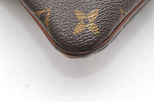 Authentic Louis Vuitton Monogram Pochette Valmy M40524 Shoulder Cross Bag 6841K