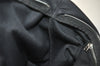 Authentic FENDI Vintage Tote Hand Bag Purse Jersey Leather Black Junk 6842I