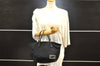 Authentic FENDI Vintage Tote Hand Bag Purse Jersey Leather Black Junk 6842I