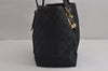 Authentic GUCCI Sherry Line Tote Bag GG Canvas Leather 137396 Black 6842J