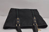Authentic GUCCI Sherry Line Tote Bag GG Canvas Leather 137396 Black 6842J