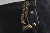 Authentic GUCCI Sherry Line Tote Bag GG Canvas Leather 137396 Black 6842J