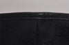 Authentic GUCCI Sherry Line Tote Bag GG Canvas Leather 137396 Black 6842J