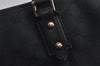 Authentic GUCCI Sherry Line Tote Bag GG Canvas Leather 137396 Black 6842J