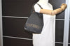 Authentic FENDI Vintage Nylon Leather Hand Tote Bag Purse Black 6843I