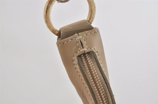 Authentic GUCCI Shoulder Hand Bag Square GG Suede Leather 0014158 Beige 6846J