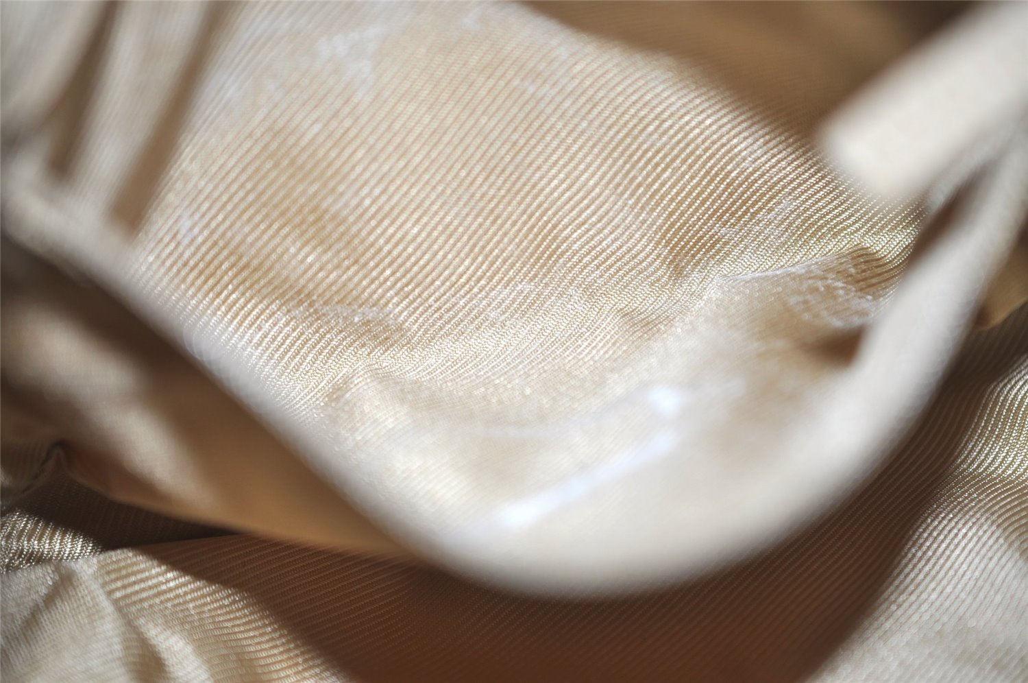 Authentic GUCCI Shoulder Hand Bag Square GG Suede Leather 0014158 Beige 6846J