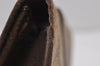 Authentic GUCCI Web Sherry Line Clutch Hand Bag GG PVC Leather Brown Junk 6848J