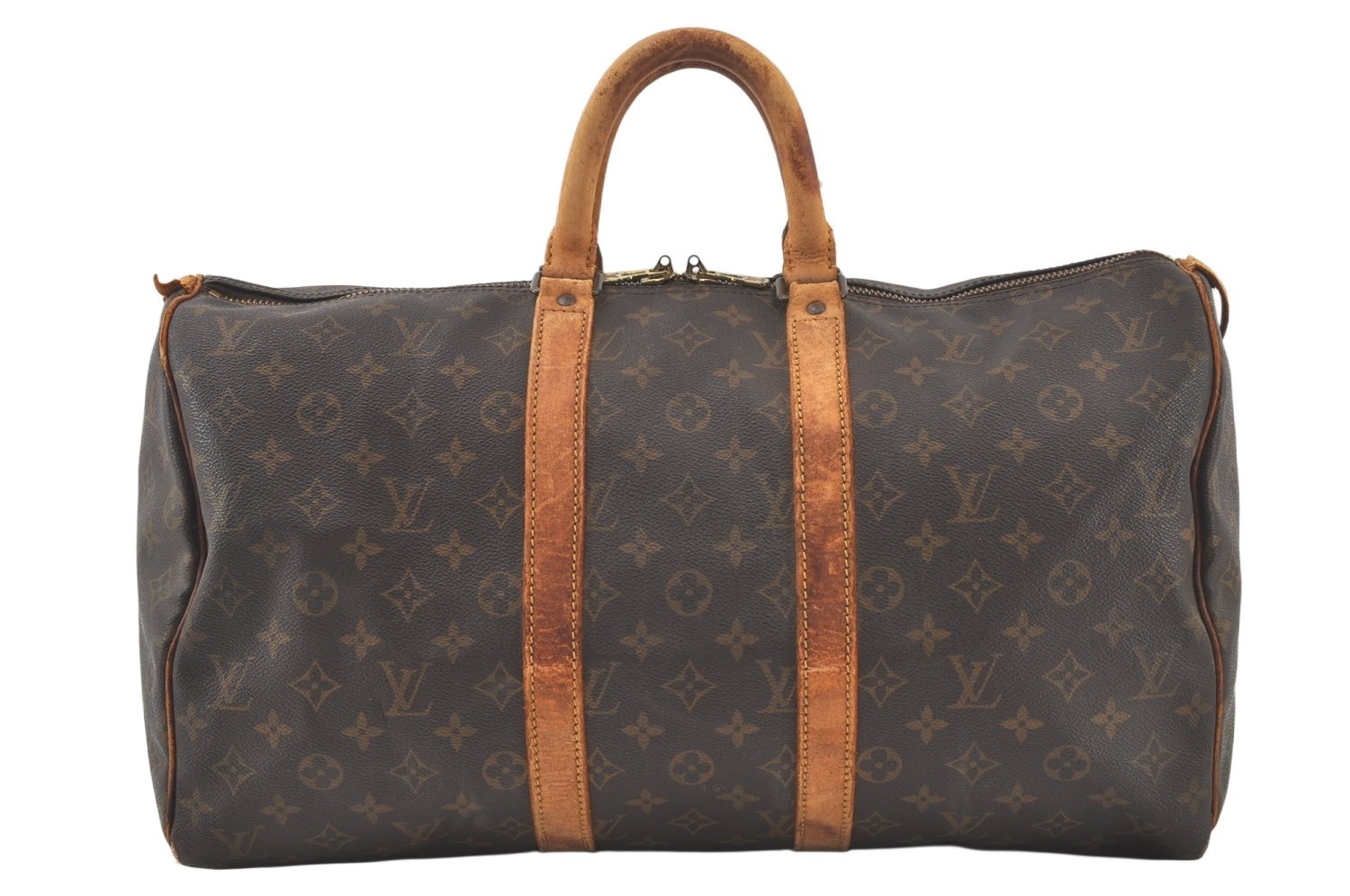 Authentic Louis Vuitton Monogram Keepall 45 Travel Boston Bag M41428 LV 6848K