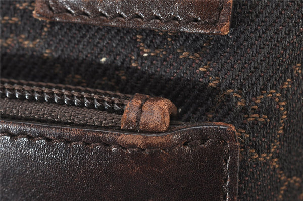 Authentic GUCCI Shoulder Tote Bag Purse GG Canvas Leather 28893 Brown 6849I