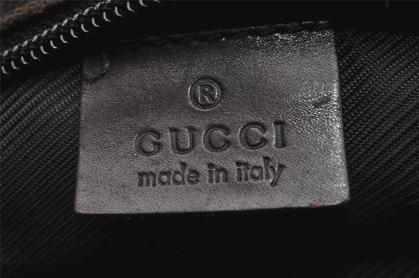 Authentic GUCCI Shoulder Tote Bag Purse GG Canvas Leather 28893 Brown 6849I