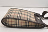 Authentic BURBERRY Nova Check Shoulder Cross Body Bag Nylon Leather Beige 6851J