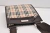 Authentic BURBERRY Nova Check Shoulder Cross Body Bag Nylon Leather Beige 6851J