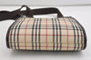 Authentic BURBERRY Nova Check Shoulder Cross Body Bag Nylon Leather Beige 6851J