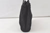 Authentic FENDI Vintage Zucca Hand Bag Purse Canvas Leather Black 6851K